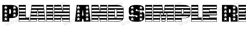 Plain And Simple Regular字体转换